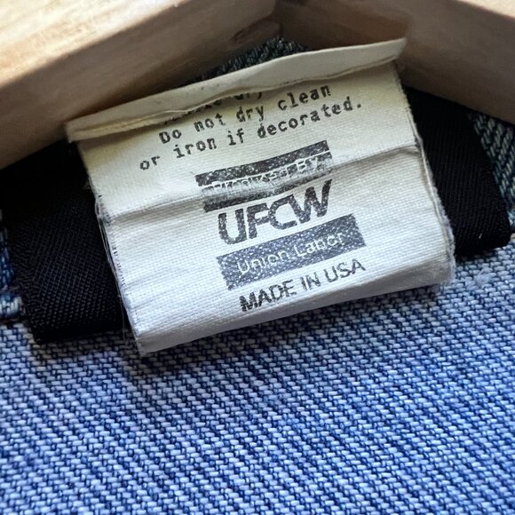 Vintage Union Line Denim Trucker Jacket - XL - Picture 7 of 7